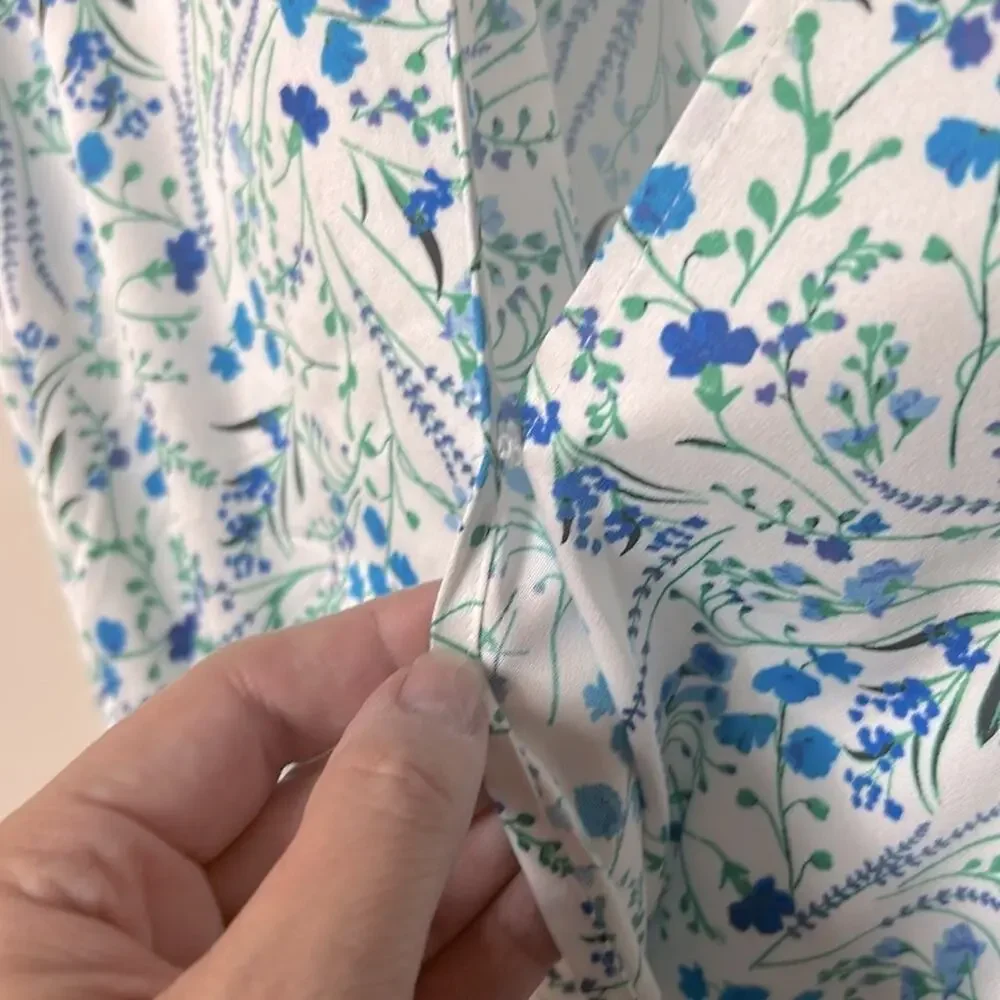 NEW Victoria’s Secret floral silky satiny tie waist romper jumpsuit cover up